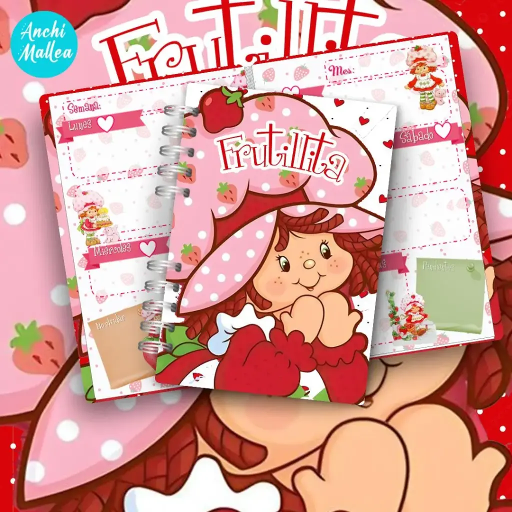 Pack Frutillita Digital. Agenda 2025 + Planner 2025 + Cuadernos