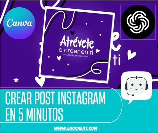 CURSO: CREANDO POST EN INSTAGRAM EN 5 MINUTOS